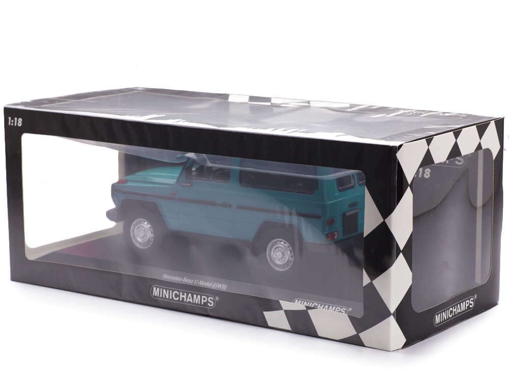 Mercedes-Benz G-Model Short W460 1980 turquoise 1:18 Minichamps