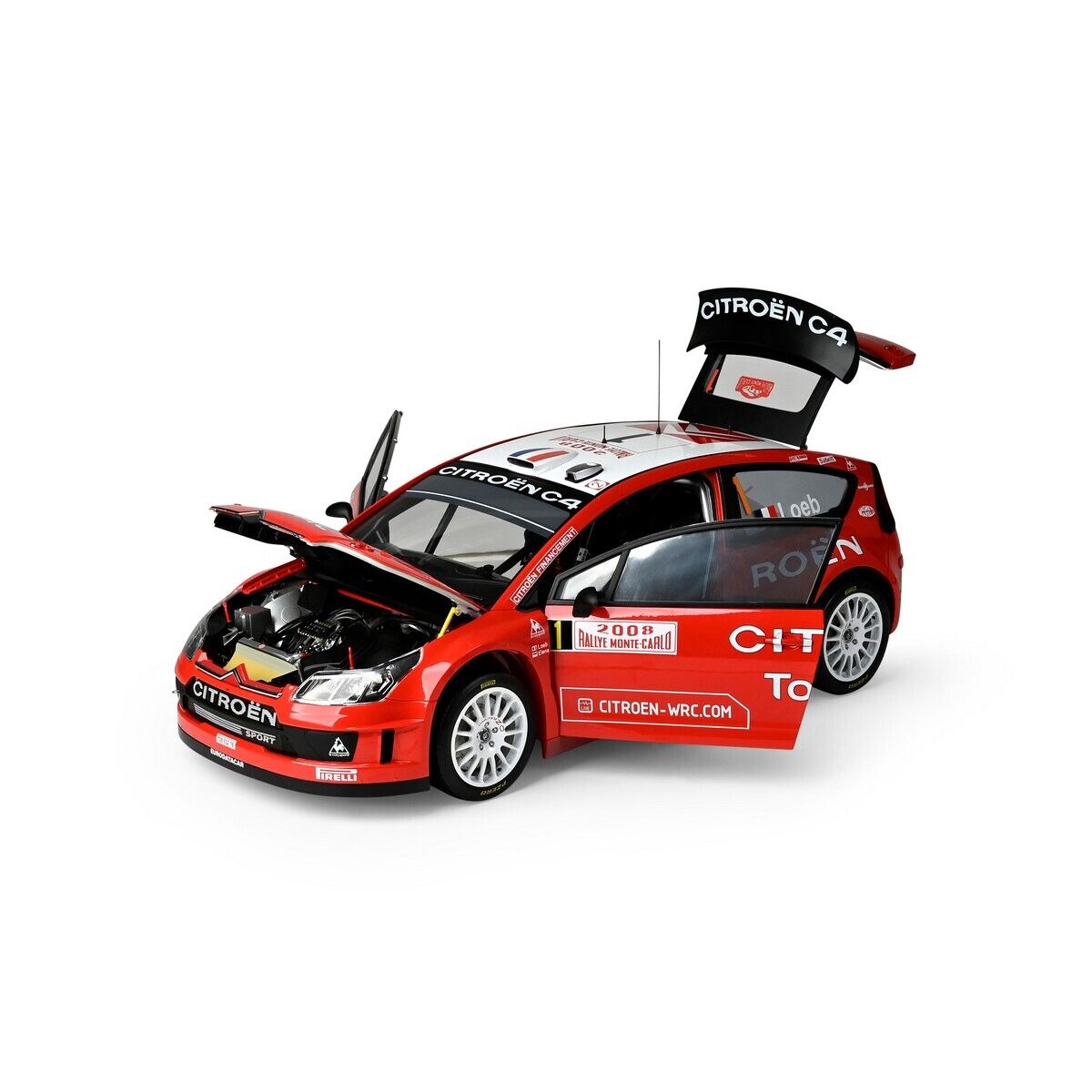 Citroen C4 WRC 2008 #1 S.Loeb Rally Monte Carlo 2008 1:8 Ixo Models