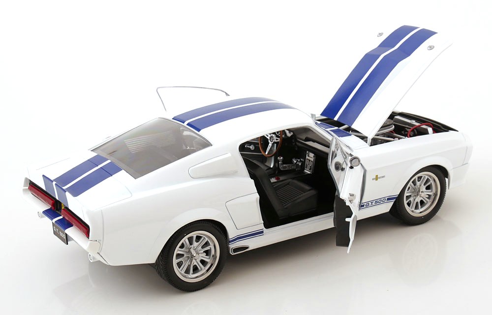 Ford Mustang Shelby GT500 Eleanor 1967 white/blue 1:12 KK Scale