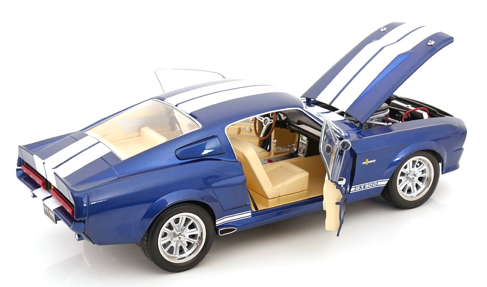 Ford Mustang Shelby GT500 Eleanor 1967 blue metallic/white 1:12 KK Scale