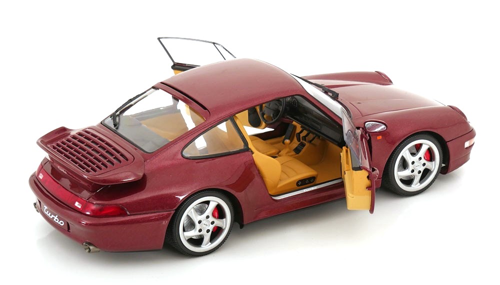 Porsche 911 993 Turbo Coupe 1993 red 1:18 Solido