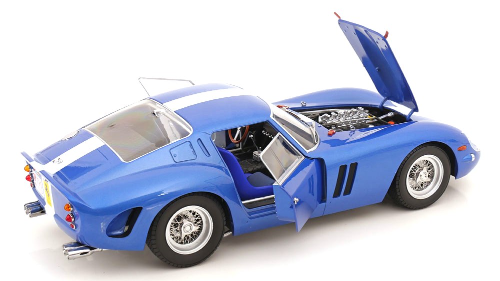 Ferrari 250 GTO 1962 blue metallic/white 1:12 KK Scale