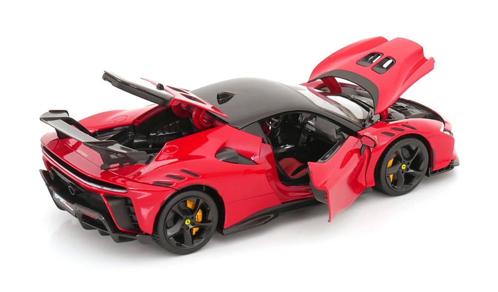 Ferrari SF90XX Stradale 2024 red/red seats 1:18 Bburago