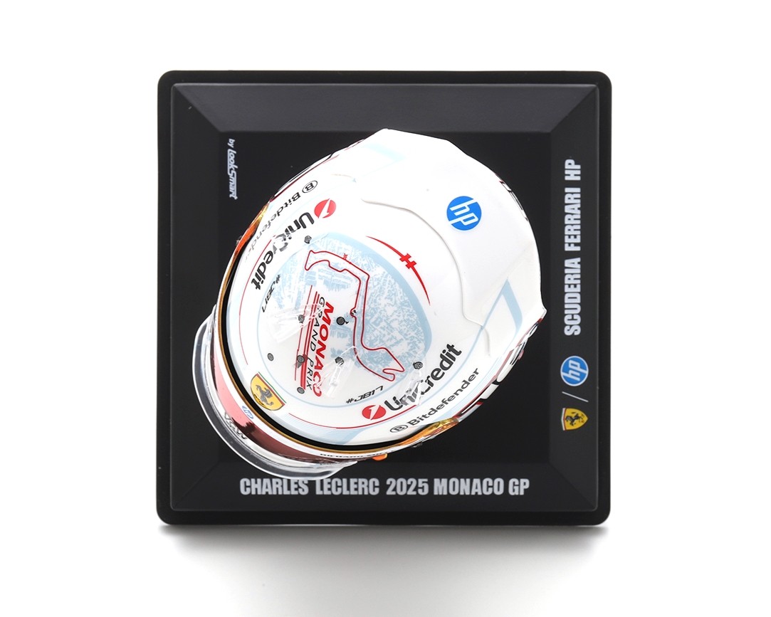 Helmet - Charles Leclerc - Scuderia Ferrari HP 2nd Monaco GP 2025 1:5 Look Smart Models
