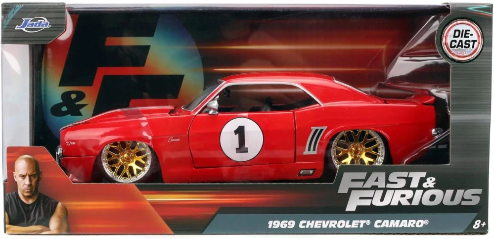 Chevrolet Camaro #1 1969 Fast & Furious 4 2009 red 1:24 Jada Toys