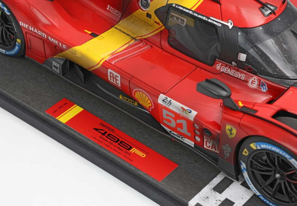 Ferrari 499P Dirty #51 Pier Guidi/Calado/Giovinazzi Winner 24H Le Mans 2023 1:12 B.B.R.
