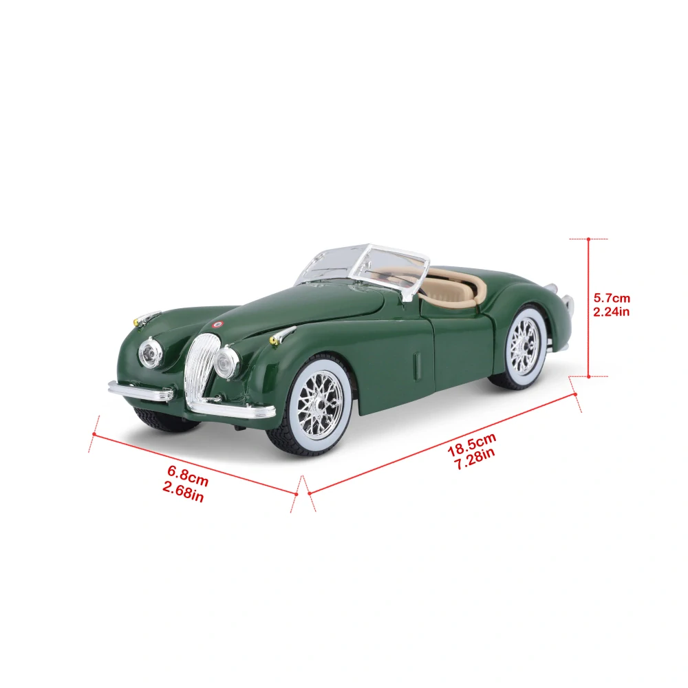 Jaguar XK 120 Cabriolet 1948 green 1:24 Bburago