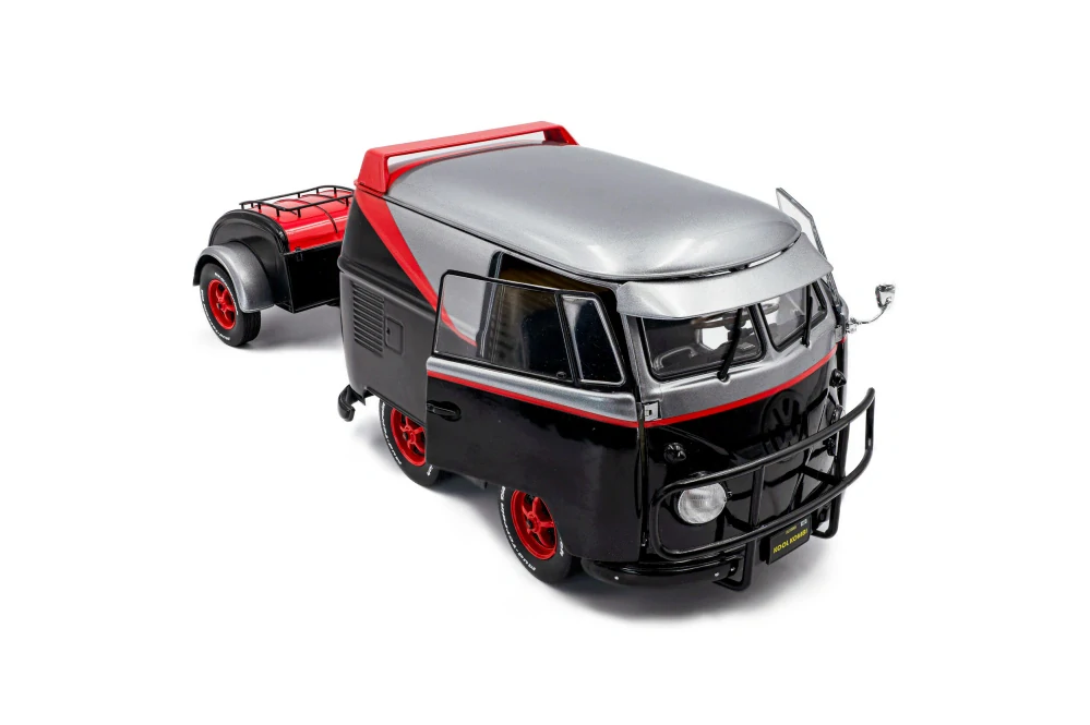 Volkswagen Cool Combi Sport 2024 black/silver/red 1:18 Solido