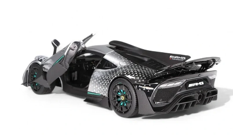 Mercedes-AMG ONE *Race with Stars* 2023 silver/black 1:18 NZG