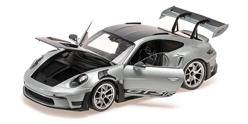 Porsche 911 (992) GT3RS 2023 silver 1:18 Minichamps