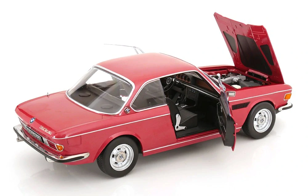 BMW 3.0 CSi E9 Coupe 1971 red metallic 1:12 KK Scale