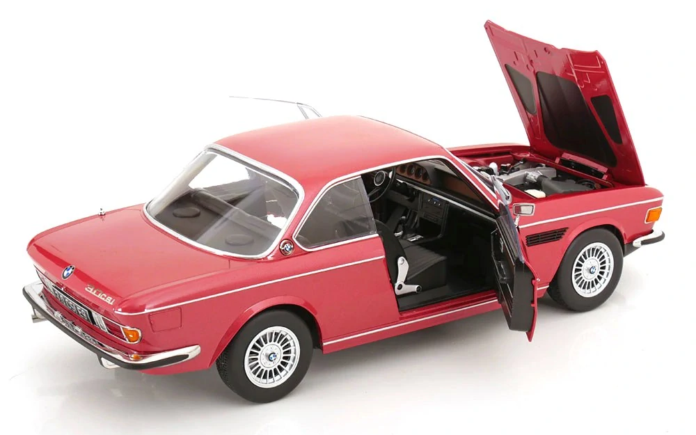 BMW 3.0 CSi E9 Coupe 1971 - Alpina Rims - red metallic 1:12 KK Scale