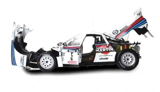 Lancia 037 #5 Alen/Kiwimaki Winner Tour de Corse 1984 with Light and Sound 1:8 Ixo Models 