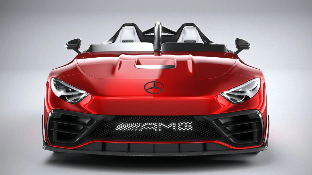 Mercedes-Benz SL AMG 4.0L V8 Biturbo 585cv PureSpeed #10 Spider Open 2025 red/black 1:18 Mercedes-Benz Dealer edition