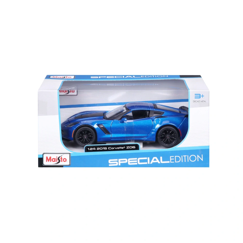 Chevrolet Corvette Z06 C7 Coupe 2015 blue 1:24 Maisto