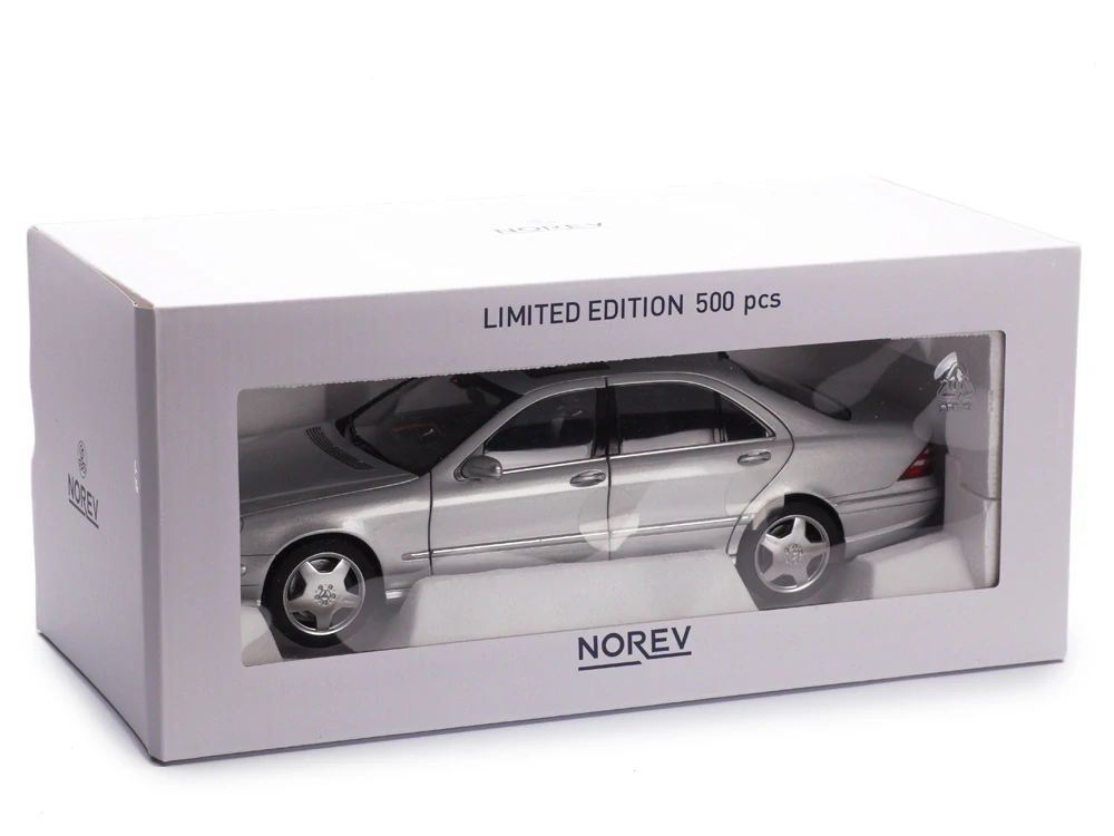 Mercedes-Benz S55 AMG W220 2000 silver 1:18 Norev