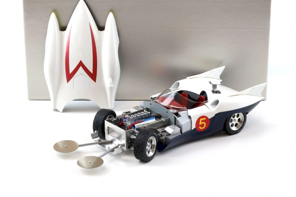 Hamilton Speed Racer Mach 5 white 1:18 Schwyn Haas
