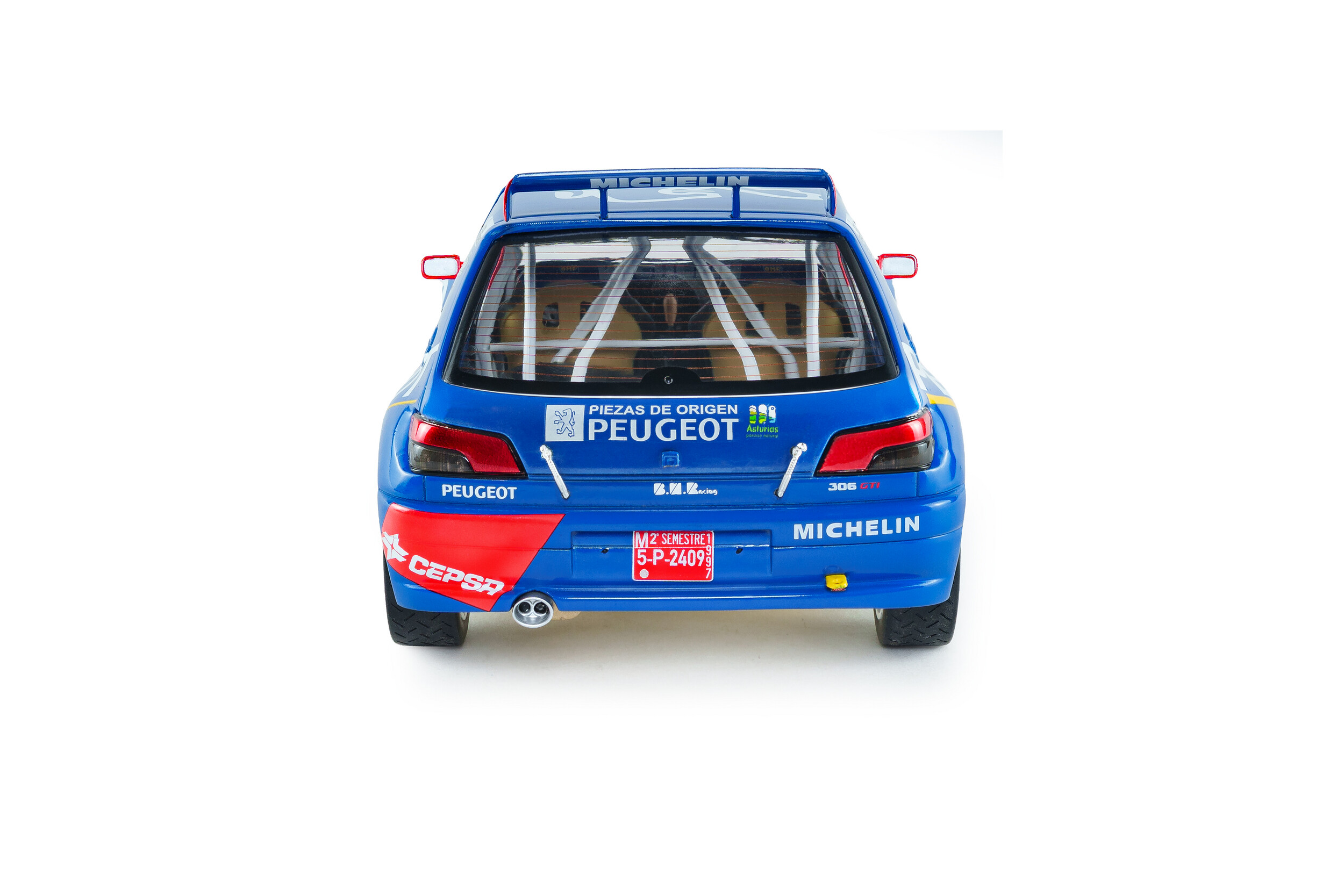Peugeot 306 Maxi Blue #2 Ascona/Billmaier Rally de Aviles 1997 1:18 Solido
