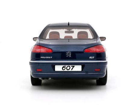 Peugeot 607 3.0 V6 Phase 2 2008 blue Montebello 1:18 OttOmobile