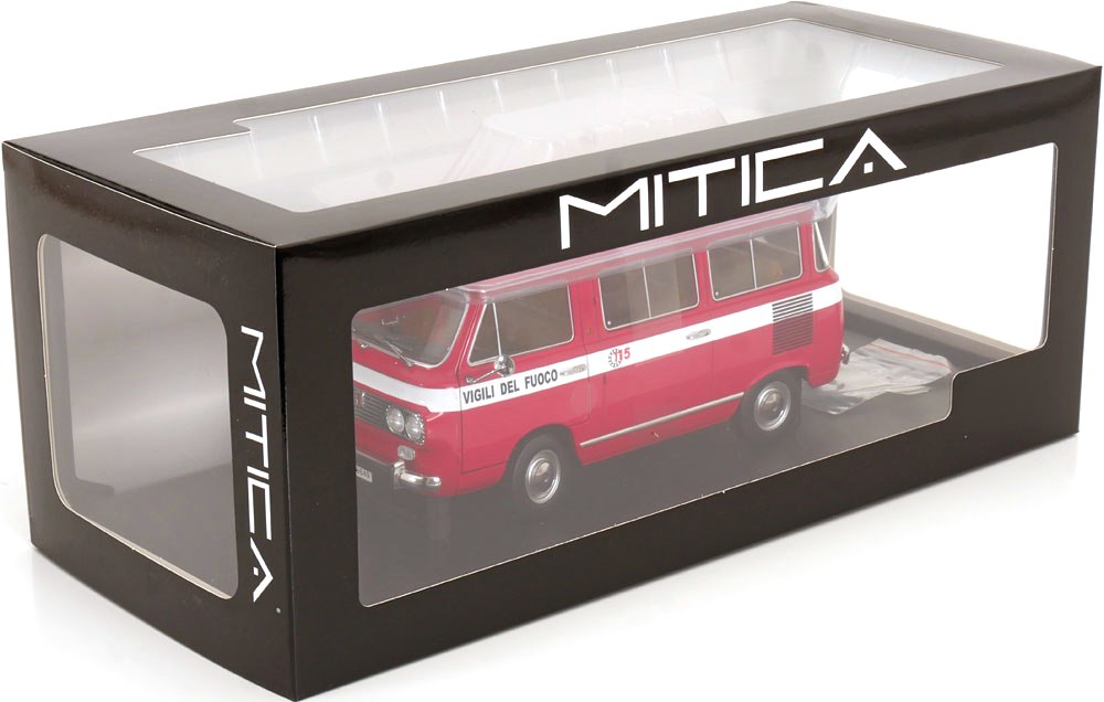 Fiat 850 Familiare Vigili del Fuoco 1970 red 1:18 Mitica