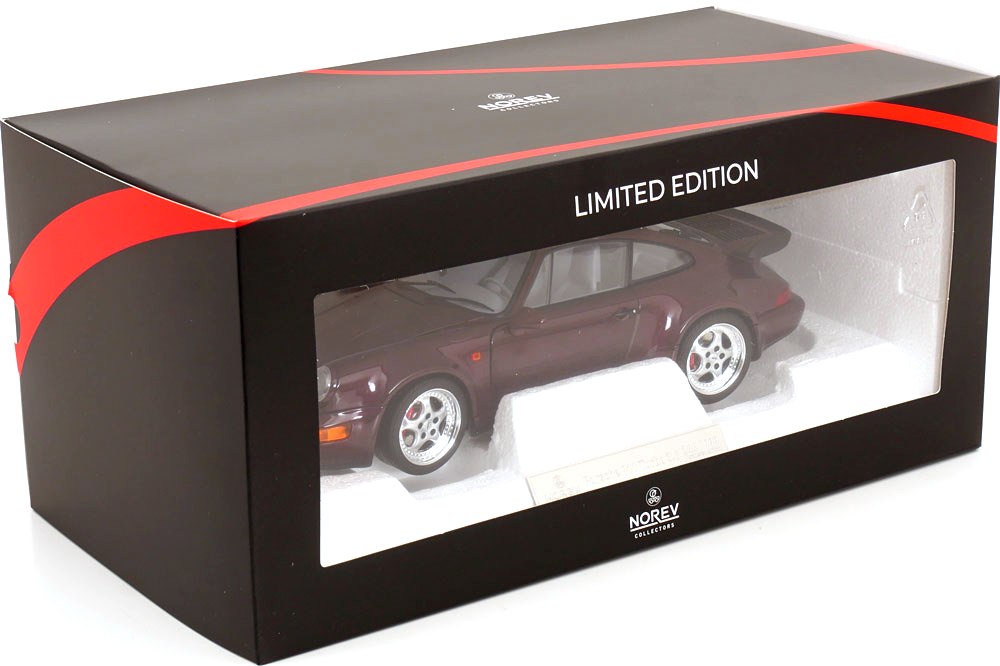Porsche 911 (964) Turbo 3.6 1993 purple 1:18 Norev