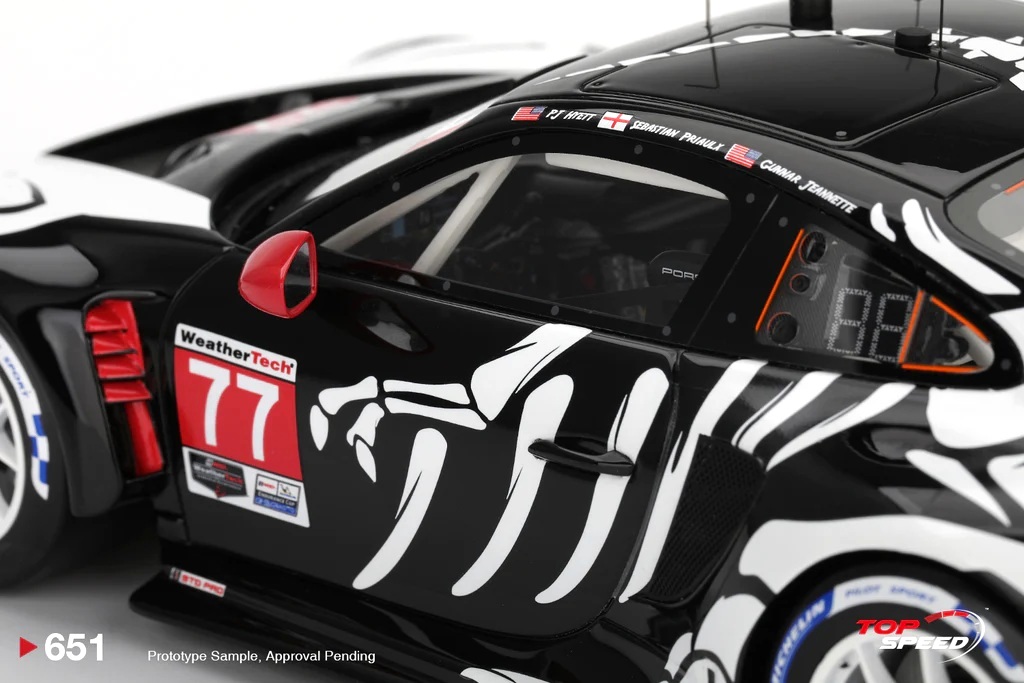 Porsche 911 992 GT3 R GTD PRO AO Racing #77 Petit Le Mans 2025 1:18 TopSpeed Models