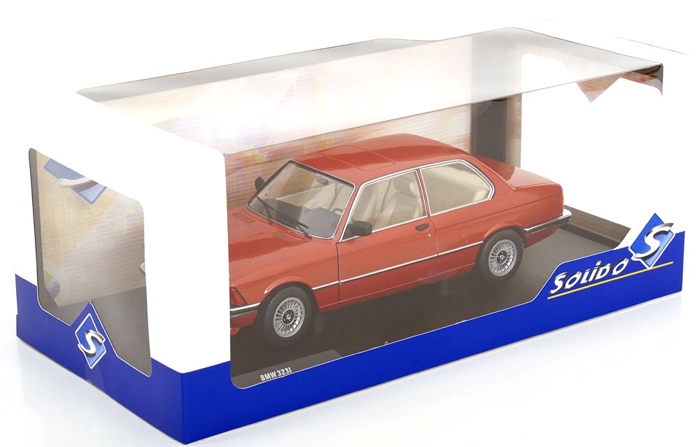 BMW E21 323I 1980 maroon metallic 1:18 Solido