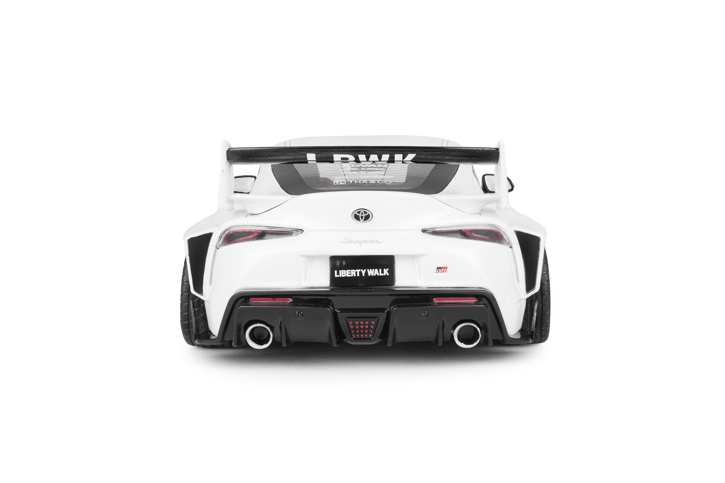 Toyota GR Supra Liberty Walk Body Kit 2025 white/pink 1:18 Solido