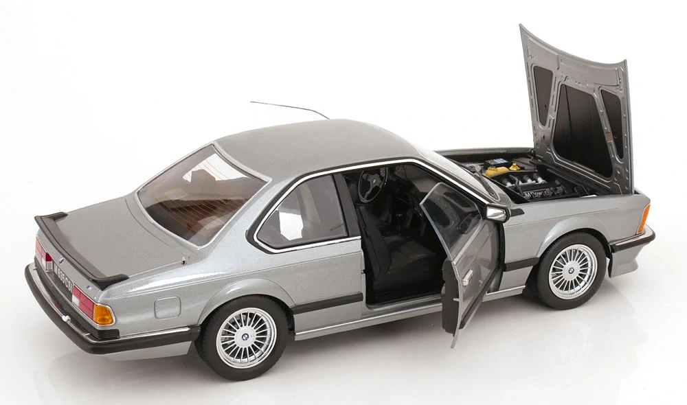 BMW 6-Series M635 CSI E24 Coupe 1987 with Alpina Rims grey metallic 1:12 KK Scale