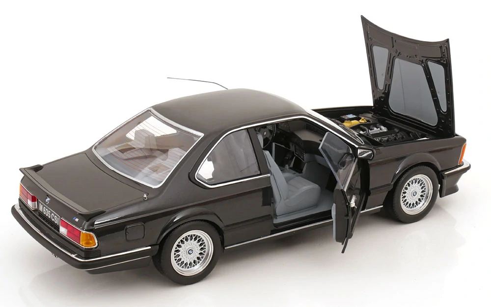 BMW 6-Series M635 CSI E24 Coupe 1987 black metallic 1:12 KK Scale