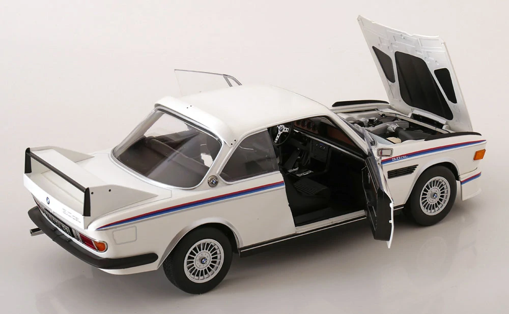 BMW 3.0 CSL E9 Coupe 1973 white 1:12 KK Scale
