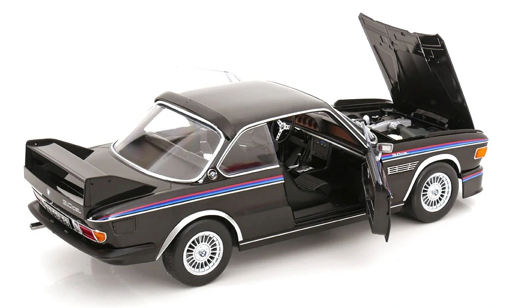 BMW 3.0 CSL E9 Coupe 1973 black 1:12 KK Scale