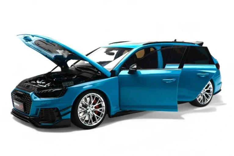 Audi A4 RS4 Darwin Pro B9 Avant SW Station Wagon 2020 blue metallic 1:18 NZG