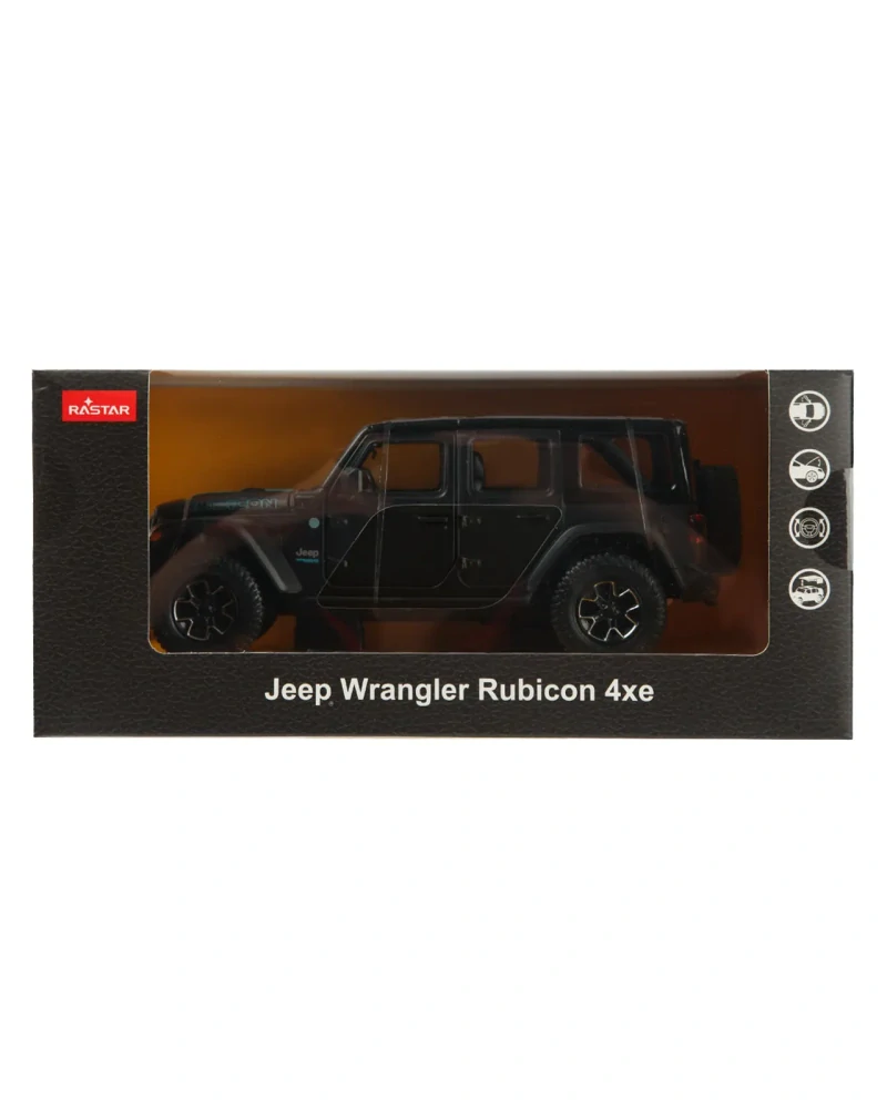 Jeep Wrangler Rubicon 4xe black 1:24 Rastar
