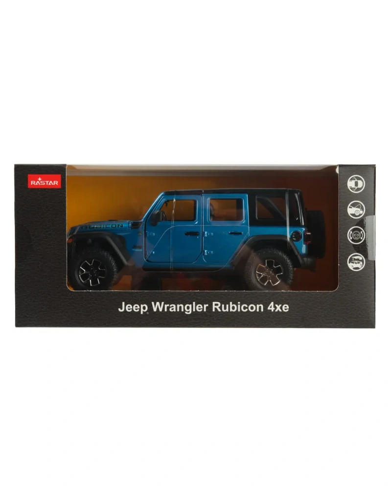 Jeep Wrangler Rubicon 4xe blue 1:24 Rastar