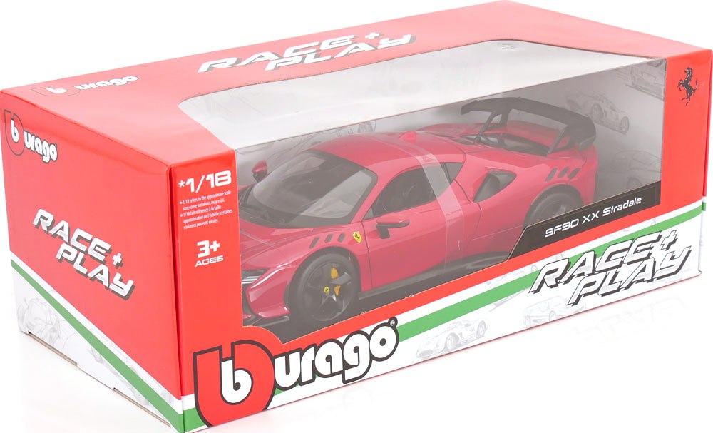 Ferrari SF90XX Stradale 2024 red/black 1:18 Bburago