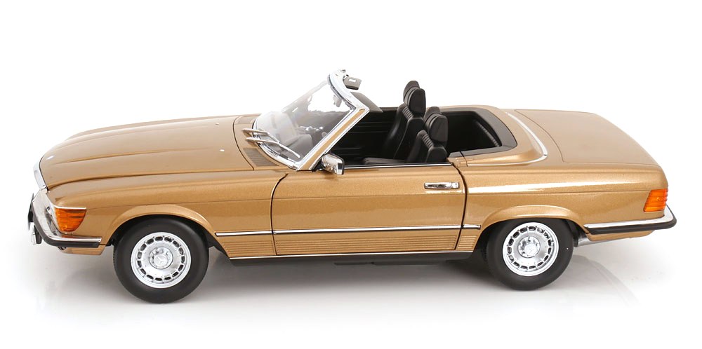 Mercedes-Benz 450SL R107 Europe 1985 gold metallic 1:12 KK Scale