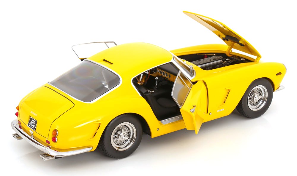 Ferrari 250 GT SWB Passo Corto 1961 yellow 1:12 KK Scale