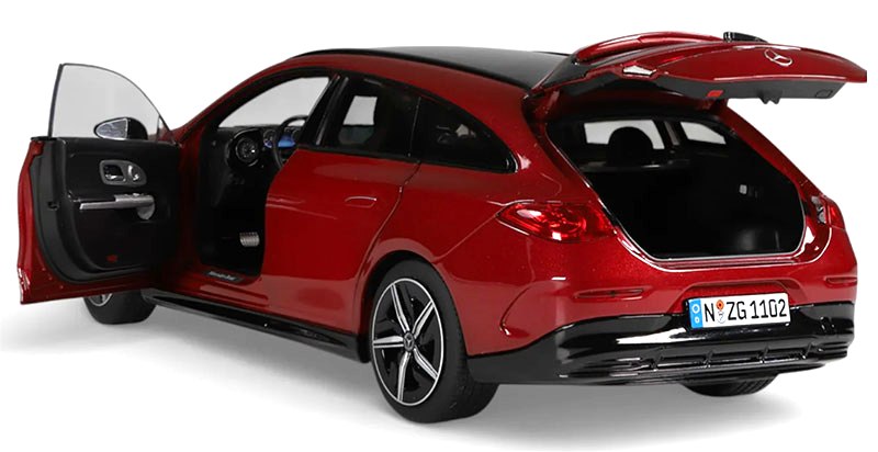 Mercedes-Benz CLA Shooting Brake with EQ Technology patagonia red 1:18 NZG