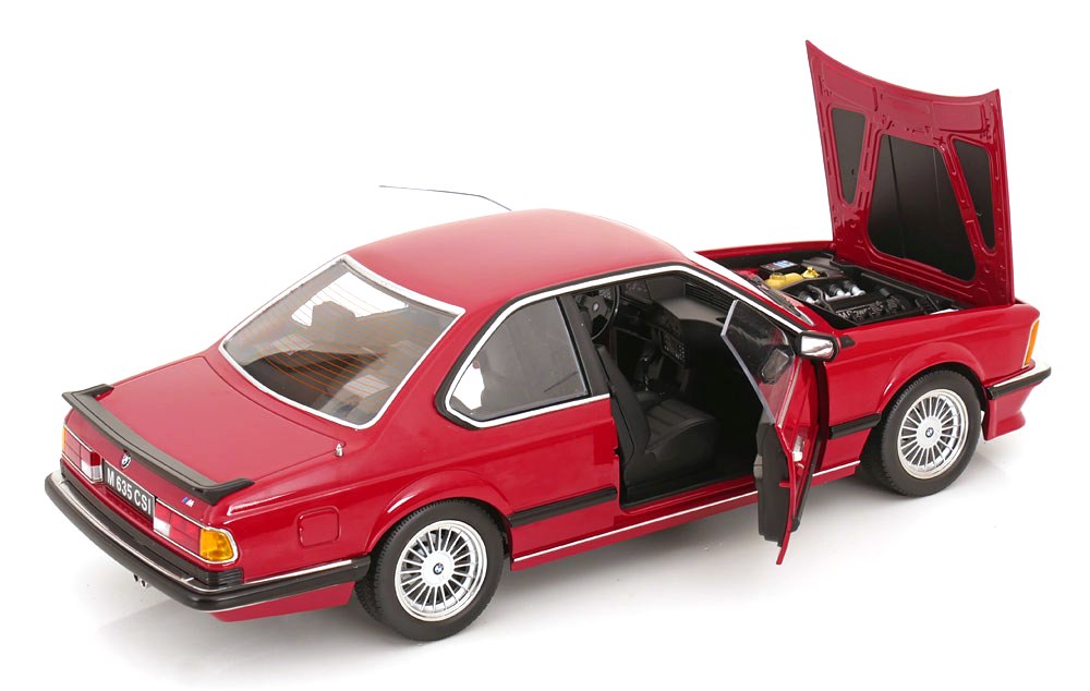 BMW M635 CSI 1987 with Alpina Rims red 1:12 KK Scale