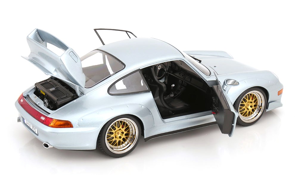 Porsche 911 993 GT2 1996 BBS Rims silver 1:12 KK Scale