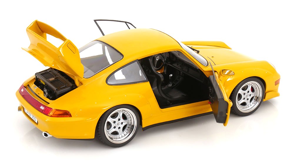 Porsche 911 993 GT2 1996 Speedline Rims yellow 1:12 KK Scale