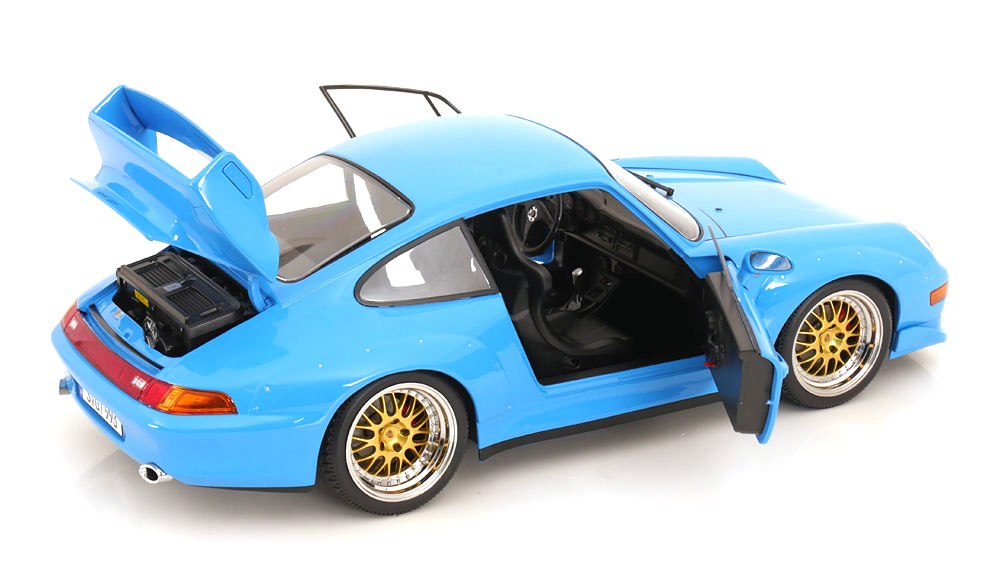 Porsche 911 993 GT2 1996 BBS Rims light blue 1:12 KK Scale