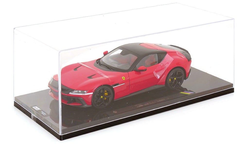 Ferrari 12Cilindri 2024 rosso corsa with Showcase 1:18 Polistil