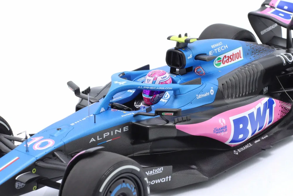 Alpine BWT F1 Team A523 #10 Pierre Gasly 8th Miami GP 2023 1:18 Minichamps