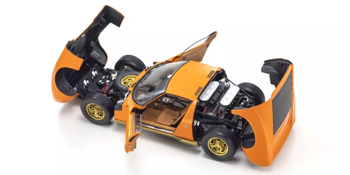 Lamborghini Miura P400 1968 orange/gold 1:12 Kyosho