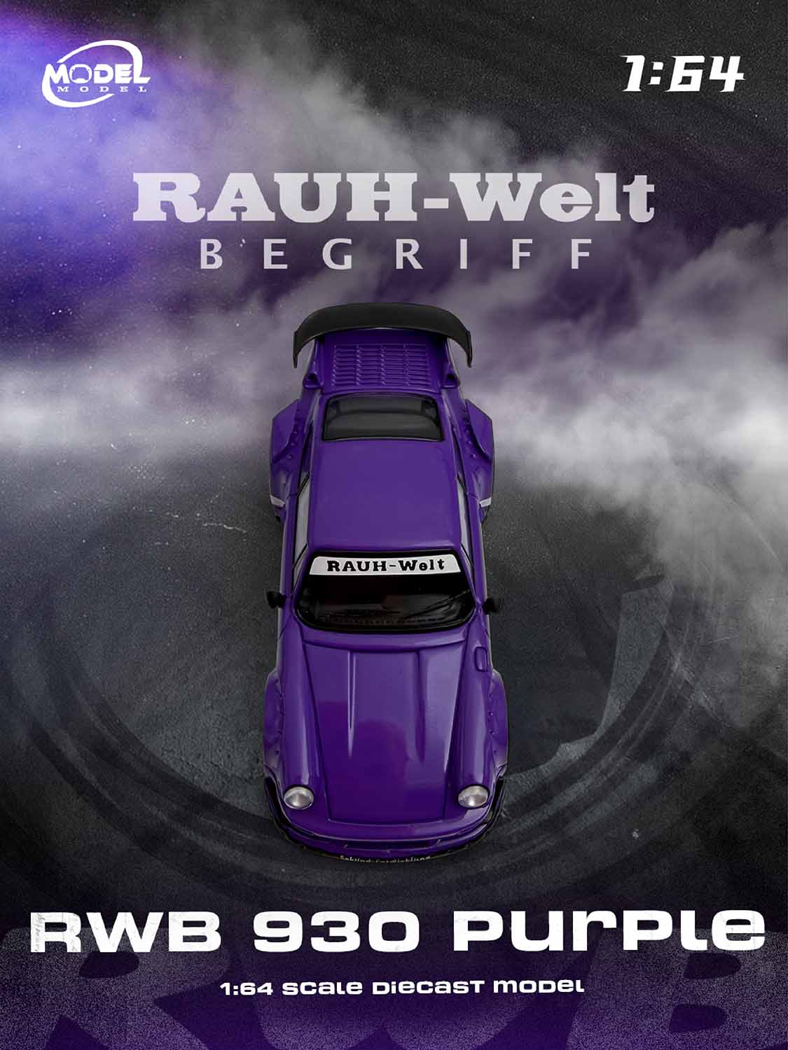 Porsche RWB 930 purple 1:64 ModelModel