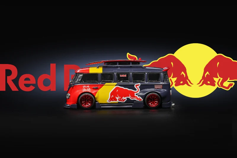 Volkswagen T1 *RedBull* red/yellow/blue 1:64 Liberty64