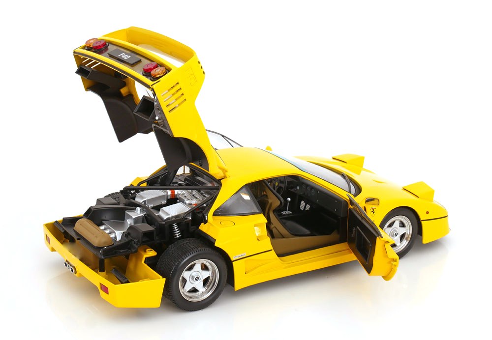Ferrari F40 1987 yellow 1:12 KK Scale