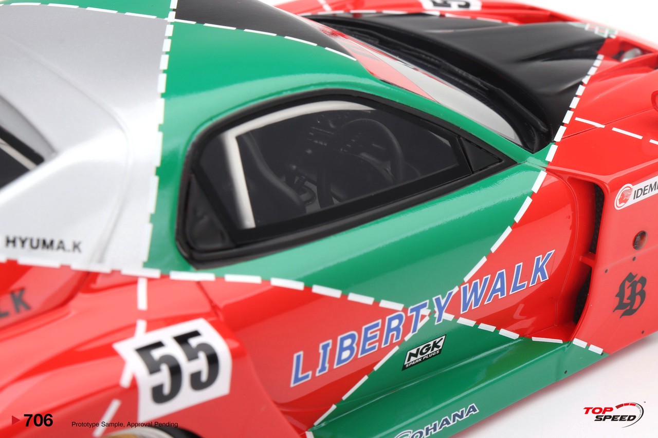 Mazda RX-7 LB-Super Silhouette 787 2024 green/red 1:18 TopSpeed Models